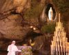 Arrivée du Pape à Lourdes et Prière à la Grotte