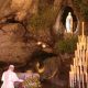 Arrivée du Pape à Lourdes et Prière à la Grotte