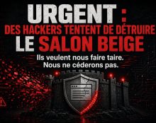 Des hackers tentent de détruire Le Salon Beige