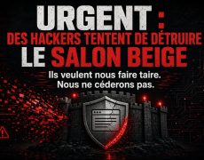 Des hackers tentent de détruire Le Salon Beige