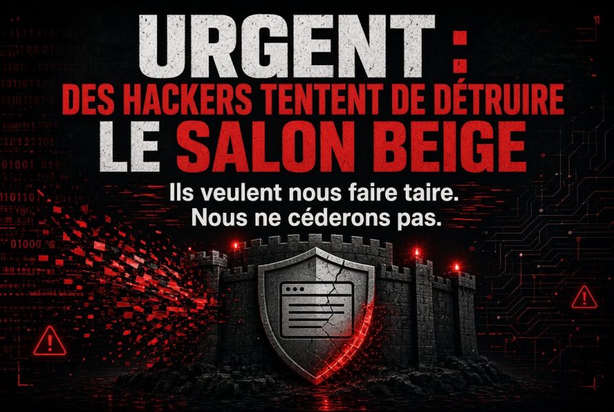 Des hackers tentent de détruire Le Salon Beige