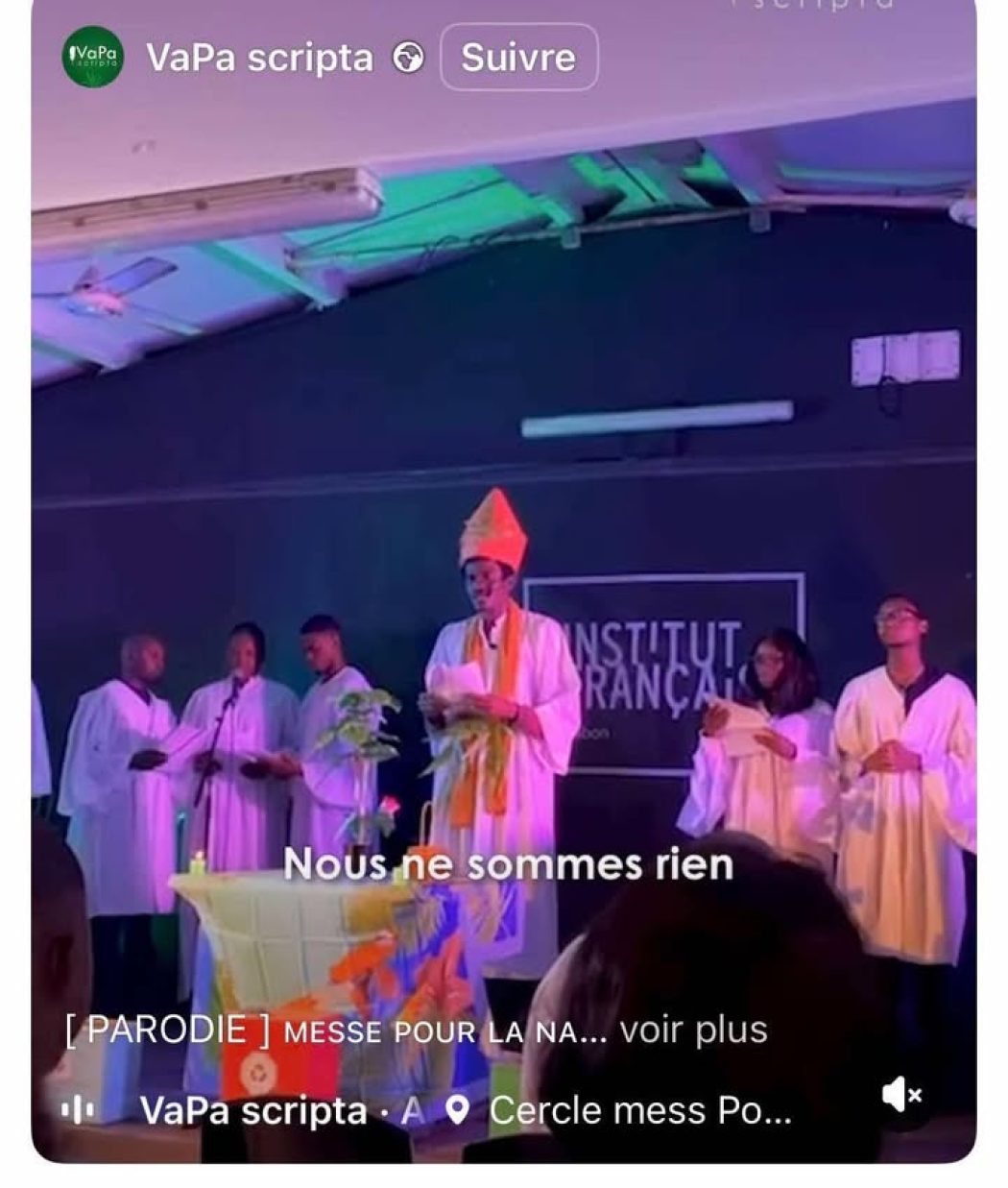 Blasphème au Gabon, promu par l&rsquo;ambassade de France