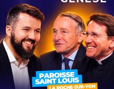 Genèse avec le Général de Villiers et l’abbé Robineau de la paroisse St Louis de la Roche sur Yon